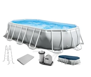 Bazin pentru copii Intex Prism Frame Oval + pompă de filtrare 5678 l/h, 13365 litri cumpăra în Chișinau. Foto 1