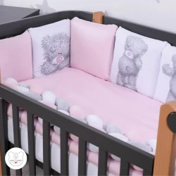 Комплект в кроватку Veres Teddy Girl-2 Pink (6 предметов), 120x60 cм купить в Кишиневе. Фото 4