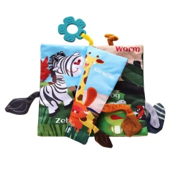 Carte educationala Kikkaboo Cloth book with teether Wild Animal cumpăra în Chișinau. Foto 2