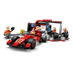 Конструкторы Lego City F1 Pit Stop & Pit Crew With Ferrari, 322 элементов купить в Кишиневе. Фото 4