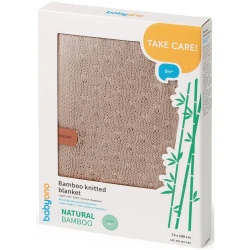 Одеяло Babyono Natural Bamboo Knitted Beige, 75x100 см купить в Кишиневе. Фото 2