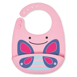 Bavetă din silicon Skip Hop Fold & Go Zoo Butterfly cumpăra în Chișinau