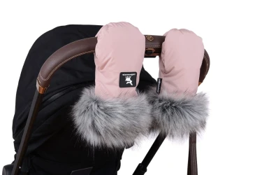 Manusi pentru carucior Cottonmoose Handmuff with Fur White, 25x14 cm cumpăra în Chișinau. Foto 6