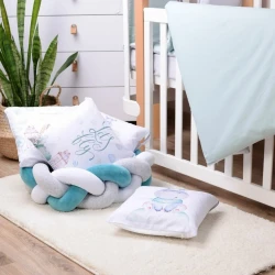 Комплект в кроватку Veres Hippo Mint (6 предметов), 120x60 cм купить в Кишиневе. Фото 2