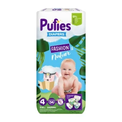 Подгузники Pufies Fashion & Nature 4 (9-14 кг), 54 шт. купить в Кишиневе. Фото 1