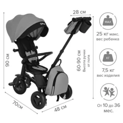 Tricicleta pentru copii QPlay Nova Plus Gentle Mint cumpăra în Chișinau. Foto 3