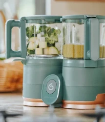 Robot de bucătărie din sticlă și oțel inoxidabil 4 in 1 Babymoov Nutribaby Glass cumpăra în Chișinau. Foto 6