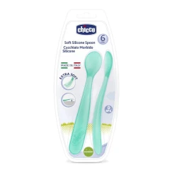 Linguriță din silicon Chicco Blue 2 buc. cumpăra în Chișinau. Foto 1