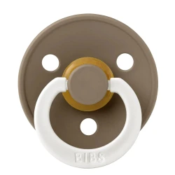 Пустышка круглая из латекса Bibs Colour Glow Dark Oak, 6-18 мес. купить в Кишиневе. Фото 1