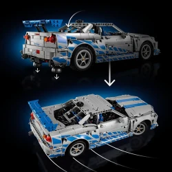 Set construcție Lego Technic 2 Fast 2 Furious Nissan Skyline Gt-R (R34), 1410 elemente cumpăra în Chișinau. Foto 7