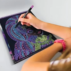 Set pentru desen Nebulous Stars Caiet de schițe cu pagini negre - Zentangle - Eclipsia cumpăra în Chișinau. Foto 4