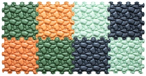 Covoraș ortopedic pentru copii Ortoto Puzzle Stones, 30×30 cm, 8 buc. cumpăra în Chișinau. Foto 1