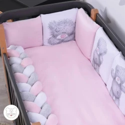 Комплект в кроватку Veres Teddy Girl-2 Pink (6 предметов), 120x60 cм купить в Кишиневе. Фото 1