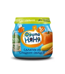 Piure ФрутоНяня porumb-bostan-morcov (5 luni+), 80 g cumpăra în Chișinau. Foto 1