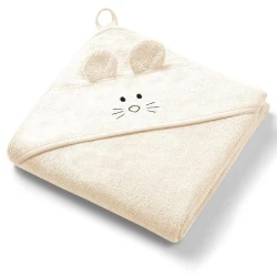 Prosop de baie BabyOno Mouse Ecru, 100x100 cm cumpăra în Chișinau. Foto 1