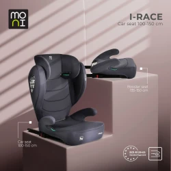 Автокресло 100-150 см (i-Size) Isofix Moni i-Race Stone Gray купить в Кишиневе. Фото 7