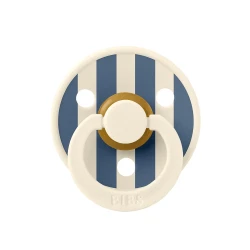 Пустышка круглая латексная Bibs Colour Pin Ivory & Steel Blue Mix (0-6 мес.), 2 шт. купить в Кишиневе. Фото 2