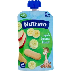 Piure Nutrino din mar-banana-biscuiti (6 luni+), 100 g cumpăra în Chișinau. Foto 2