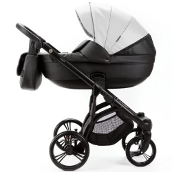Коляска 2 в 1 Adamex Lanti Deluxe White Black купить в Кишиневе. Фото 3