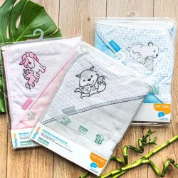 Банное полотенце BabyOno Unicorn Pink, 100x100 см купить в Кишиневе. Фото 5