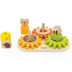 Игрушка-сортер Viga Geometric Block Gears купить в Кишиневе. Фото 3