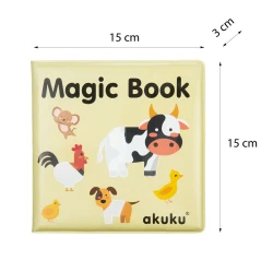 Jucărie pentru baie Akuku Magic Book Animals Beige, 1 buc. cumpăra în Chișinau. Foto 2