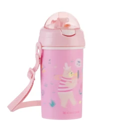 Cană cu pai și curea Kikkaboo Music Fest Pink (8 luni+), 450 ml cumpăra în Chișinau. Foto 1