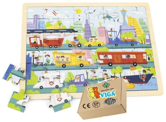 Puzzle din lemn Viga Transport, 48 elemente cumpăra în Chișinau. Foto 3