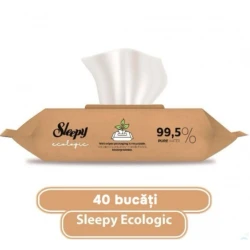 Влажные салфетки Sleepy Ecologic, 40 шт. купить в Кишиневе. Фото 2
