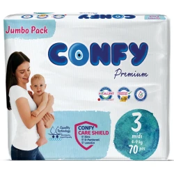 Scutece Confy Jumbo Premium 3 (4-9 kg), 70 buc. cumpăra în Chișinau. Foto 2