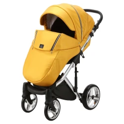 Carucior 2 in 1 Adamex Chantal Special Edition Yellow Black cumpăra în Chișinau. Foto 4