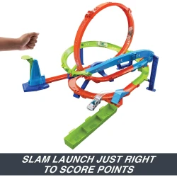 Set constructie Hot Wheels Loop Cyclone Challenge, 2 elemente cumpăra în Chișinau. Foto 8