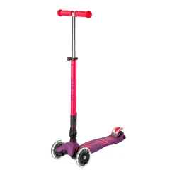 Trotinetă pliabilă Micro Maxi Deluxe Foldable Neon LED Ultra Pink cumpăra în Chișinau. Foto 1