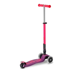 Trotinetă pliabilă Micro Maxi Deluxe Foldable Neon LED Ultra Pink cumpăra în Chișinau. Foto 2