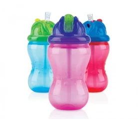 Cană cu pai Nuby No-Spill Flip-It 12 luni+ 360 ml cumpăra în Chișinau. Foto 1