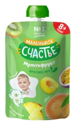 Пюре Маленькое Счастье Мультифрукт (5 мес+), 90 г купить в Кишиневе. Фото 1