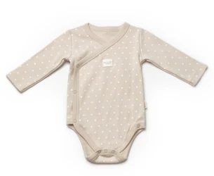 Body cu mânecă lungă BabyCosy Ivory & Ecru, 2 buc. (6-9L) cumpăra în Chișinau. Foto 5
