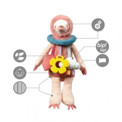 Jucărie pentru cărucior BabyOno Sloth Lenny Pink cumpăra în Chișinau. Foto 3