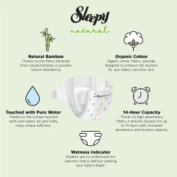 Подгузники Sleepy Natural Ultra Sensitive Jumbo Junior 5 (11-18 кг), 48 шт. купить в Кишиневе. Фото 5