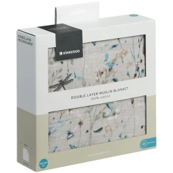Пледик KikkaBoo Double layer Dreamy Fields Grey, 100x100 см купить в Кишиневе. Фото 2