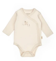 Body cu mânecă lungă BabyCosy Cream & Ecru, 2 buc. (3-6L) cumpăra în Chișinau. Foto 5