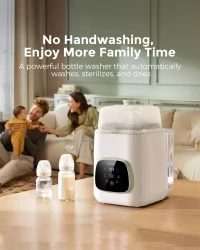 Стерилизатор, мойка и сушилка для бутылочек Momcozy KleanPal Pro White купить в Кишиневе. Фото 9