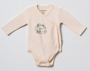 Боди с длинным рукавом BabyCosy Ecru & Green, 2 шт. (1-3М) купить в Кишиневе. Фото 2