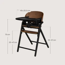 Стул для кормления 3 в 1 Lionelo Celia Black Wood купить в Кишиневе. Фото 7