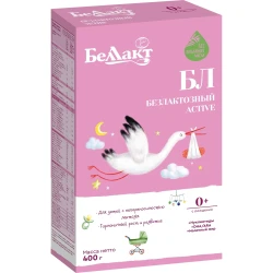 Lapte praf Беллакт Fără lactoză Active ( 0-12 luni), 400 gr cumpăra în Chișinau. Foto 1
