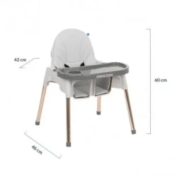 Scaun pentru hranire 2 in 1 KikkaBoo Sky-High Grey cumpăra în Chișinau. Foto 2