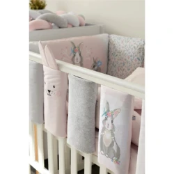 Aparatoare patut Veres Summer Bunny Pink (6 piese), 30x17 cm cumpăra în Chișinau. Foto 2