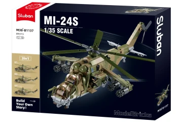 Set construcție Sluban Helicopter Mi-24S, 893 elemente cumpăra în Chișinau. Foto 1