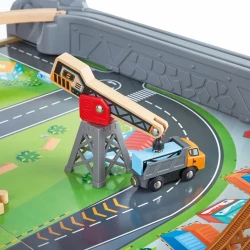 Железная дорога Hape c локомотивом и аксессуарами, 70 элементов купить в Кишиневе. Фото 7