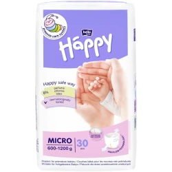 Scutece Bella Baby Happy Micro (0.6-1.2 kg), 30 buc. cumpăra în Chișinau. Foto 1